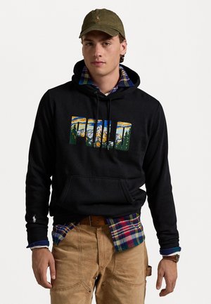 LOGO FLEECE HOODIE - Hoodie - black