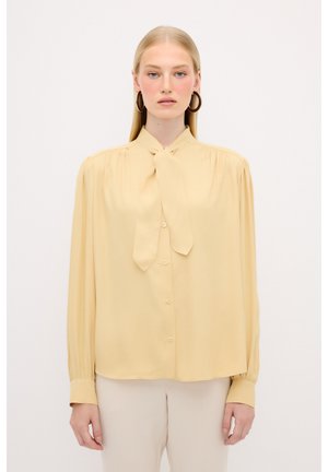 WITH TIE DETAIL - Blus - yellow