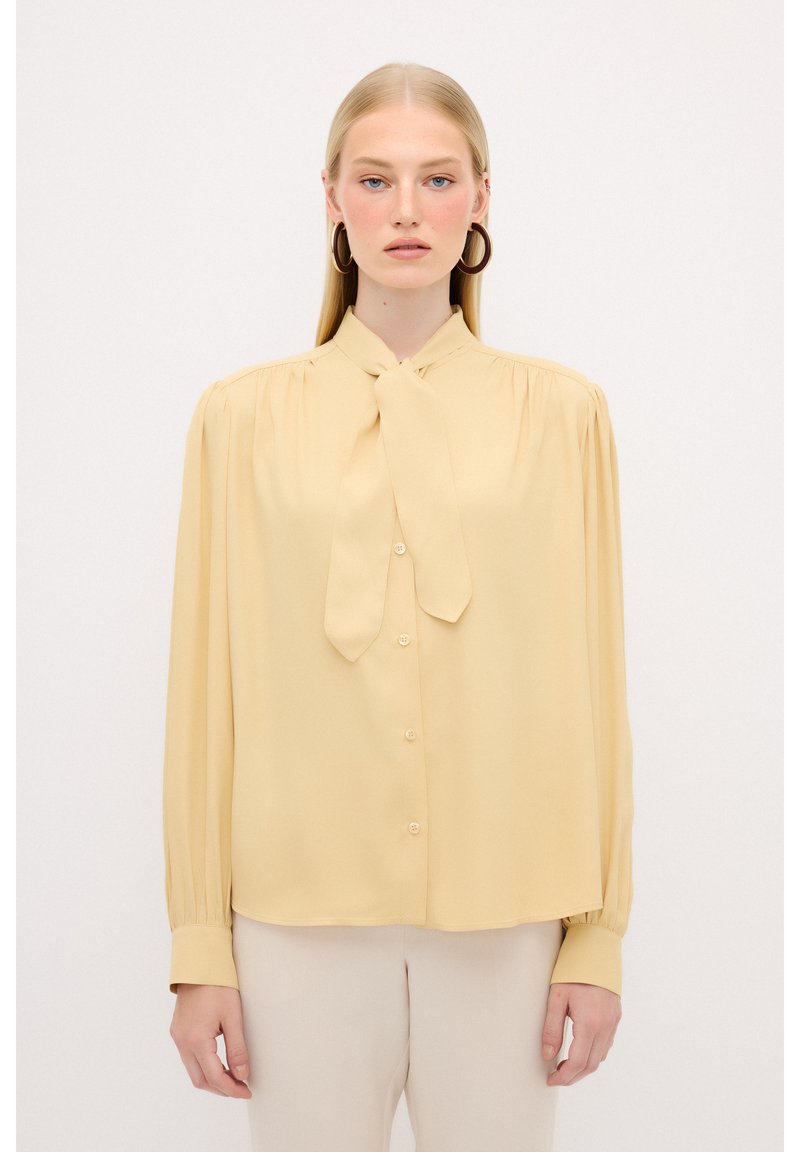 adL WITH TIE DETAIL - Overhemdblouse - yellow
