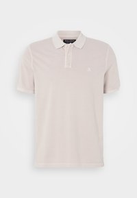 SHORT SLEEVE SLITS AT HEM - Polo shirt - gray silk