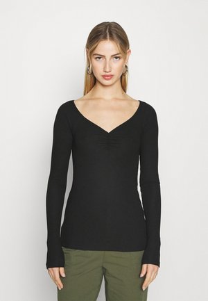 Topper langermet - black
