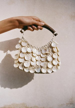 PULL&BEAR BEADED - Kabelka - beige