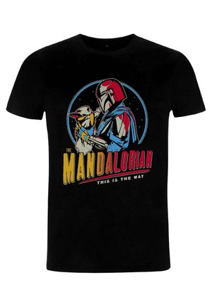 STAR WARS MANDALORIAN DARK RAINBOW - T-shirt print - black