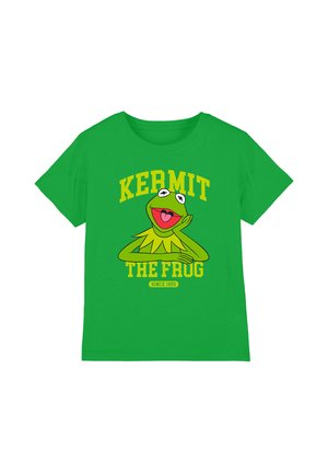 Disney, THE MUPPETS KERMIT THE FROG COLLEGIC UNISEX - Print T-shirt - dark green