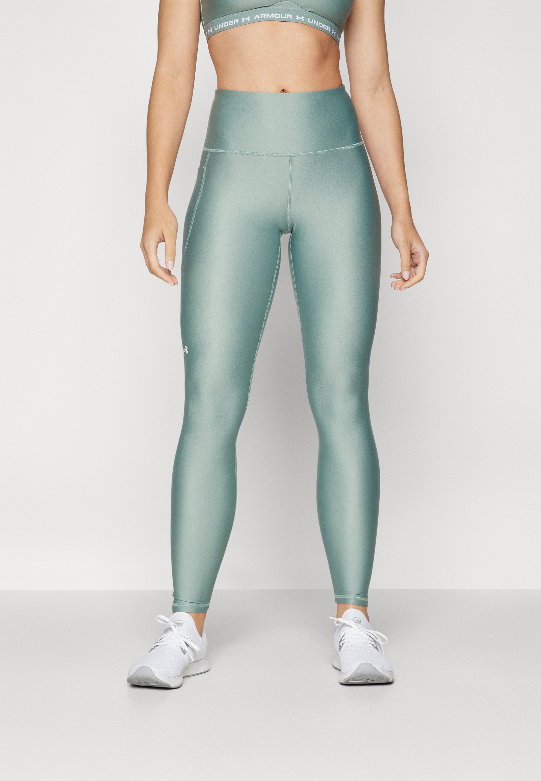 Under Armour LEGGING Leggings silica green/white/verde