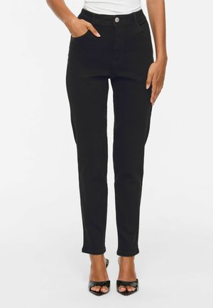 VILA, SLIM FIT JEANS VIMIA HIGH-WAIST - Jean slim - black denim