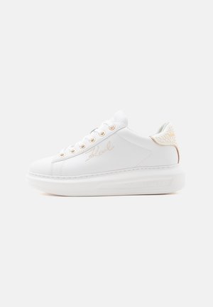 KARL LAGERFELD KAPRI - Αθλητικά παπούτσια - white/gold-coloured