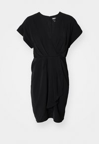 DOLMA NECK DRAPE DRESS - Robe de jour - black