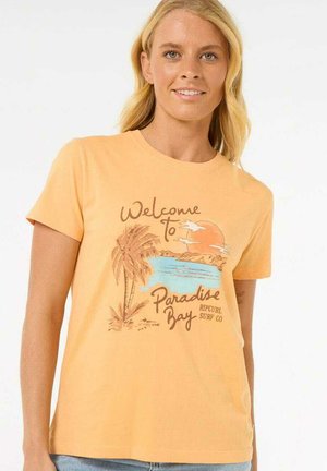 Print T-shirt - pastel orange