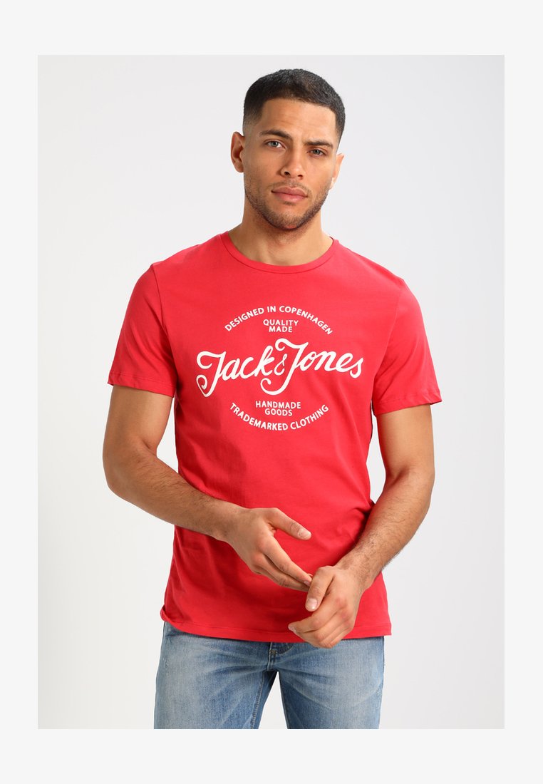 JACK & JONES Maglietta Uomo Jorvarenna Photo Tee – Girocollo Con Stampa Fotografica (Manica Corta)