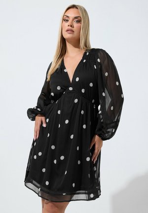 Yours Clothing, PLUS SIZE MINI DRESSES - Robe de jour - black