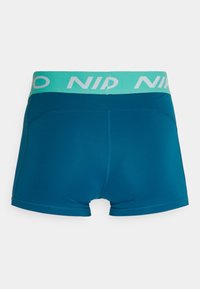 Nike Performance W NP 365  3IN - Leggings - marina/washed teal/white