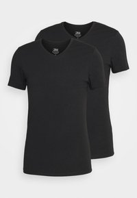 JBS V-NECK 2 PACK - Tílko - black