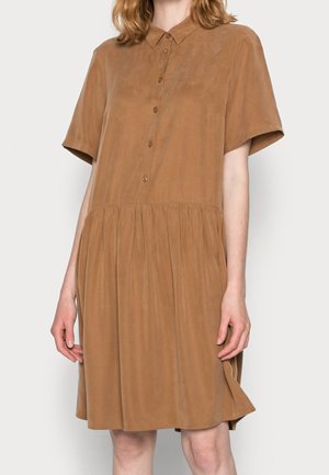 Shirt dress - brown