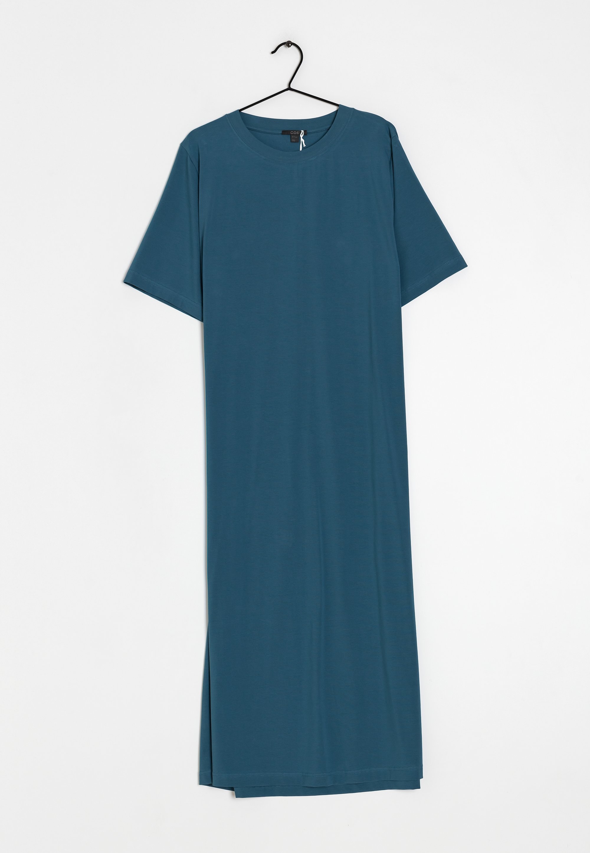 White Dress Cos Voluminous Dress FLARED JERSEY MAXI DRESS BLACK COS US