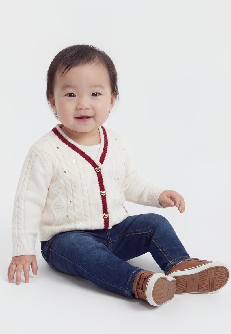 Guess BABY TODDLER SWEATER - Ζακέτα - cream white