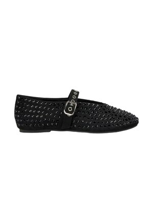 CON PUNTERA REDONDEADA Y CIERRE CON HEBILLA - Ankle strap ballet pumps - black