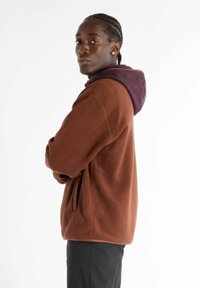 New Balance HOODED - Fleecejacke - brown