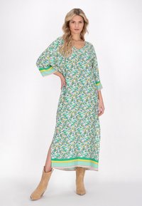 usha Denní šaty - green multicolor