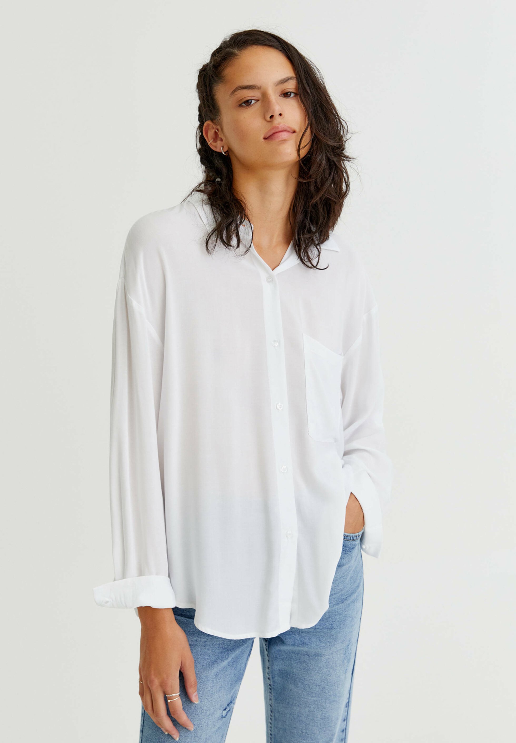 PULL\u0026BEAR langen Ärmeln - Camicia - white/bianco - Zalando.it