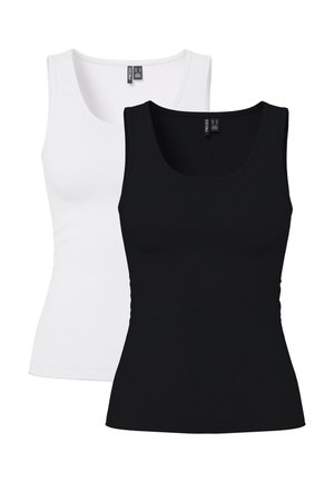 PCAMELIA TANK 2 PACK  - Topper - black/bright white