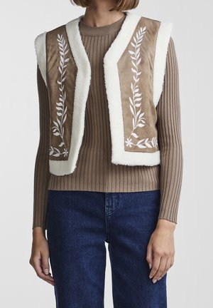 Veste sans manches - beige