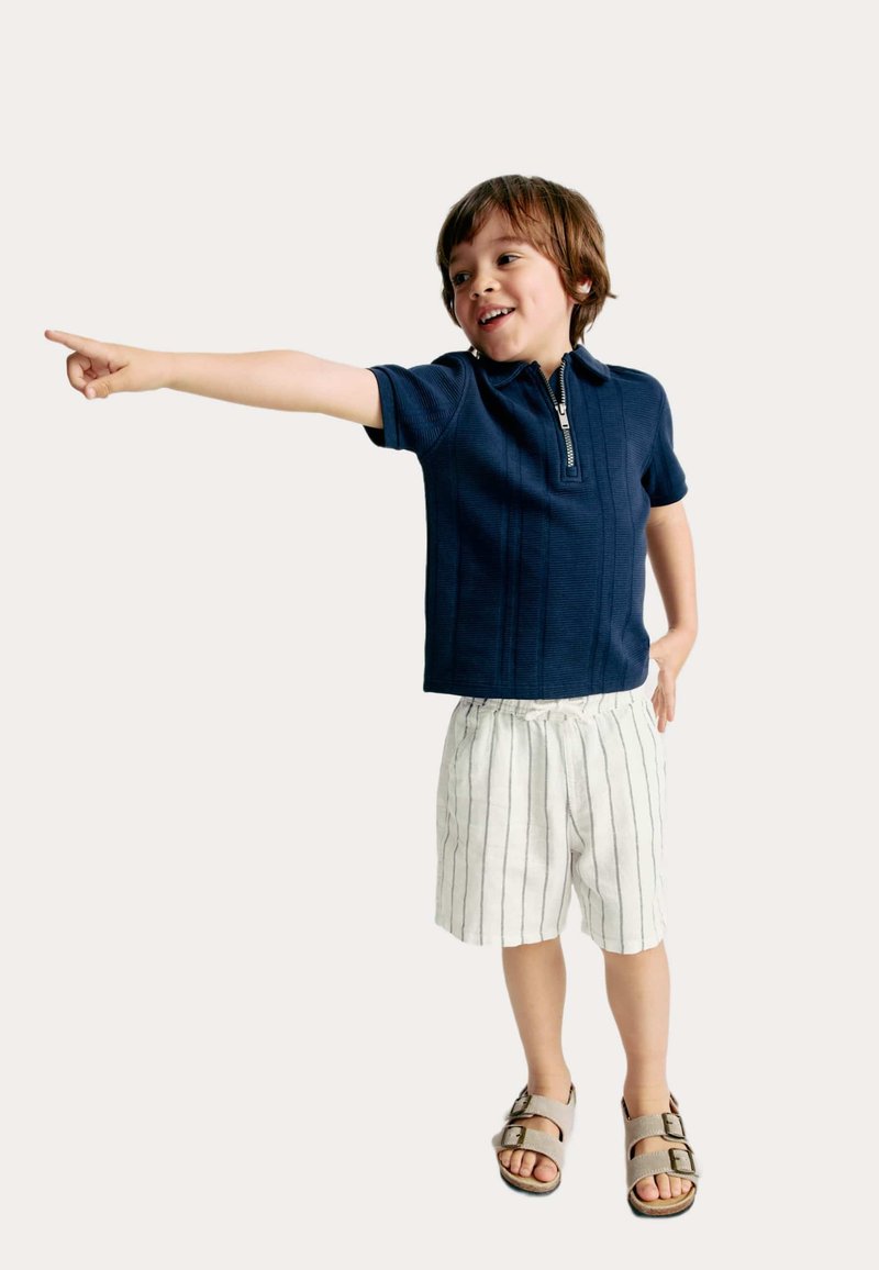 Marks & Spencer RICH STRIPED - Shorts - ivory mix