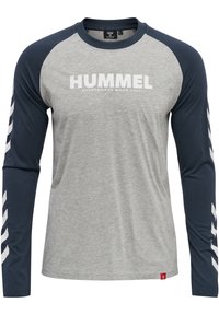 Hummel - Langærmet T-shirt - blue nights Miniaturebillede 1