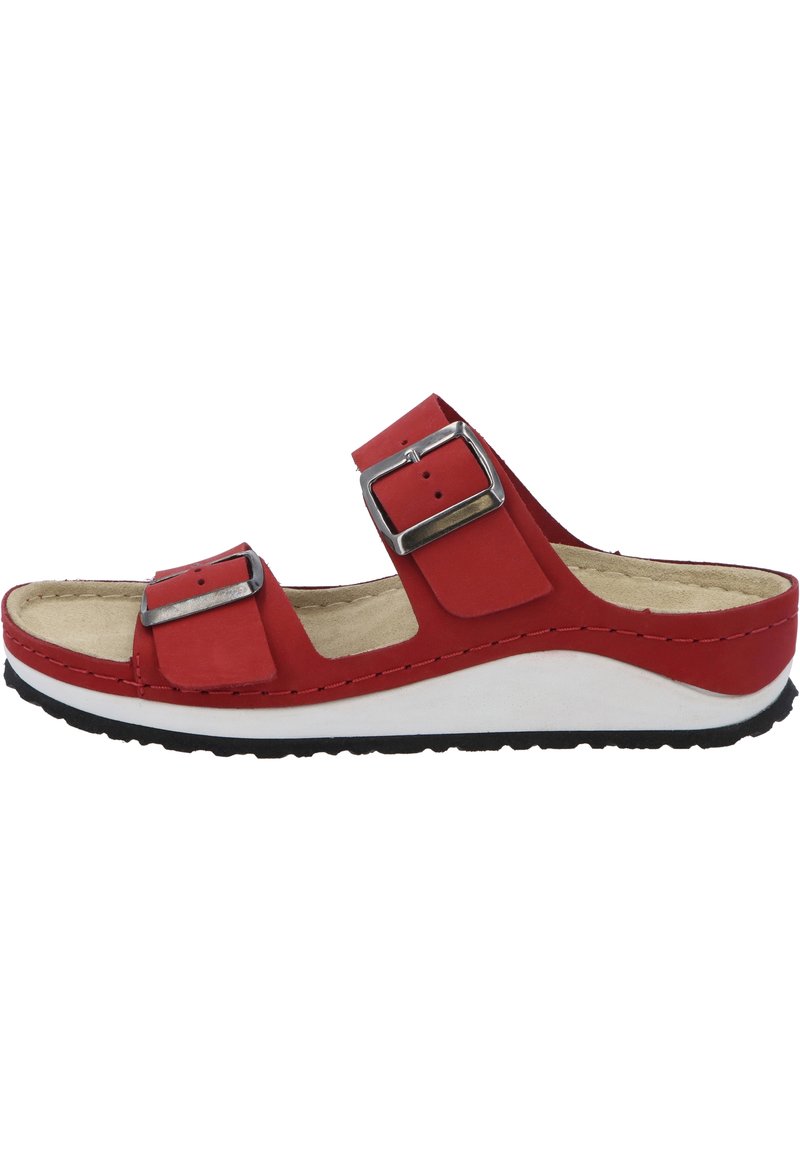Damen Sneaker | Berkemann Pantolette flach rot - HY14046 Damen Sneaker | Berkemann Pantolette flach rot - HY14046