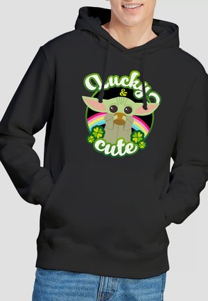 ST PATRICKS DAY GROGU LUCKY CUTE - Kapuzenpullover - black
