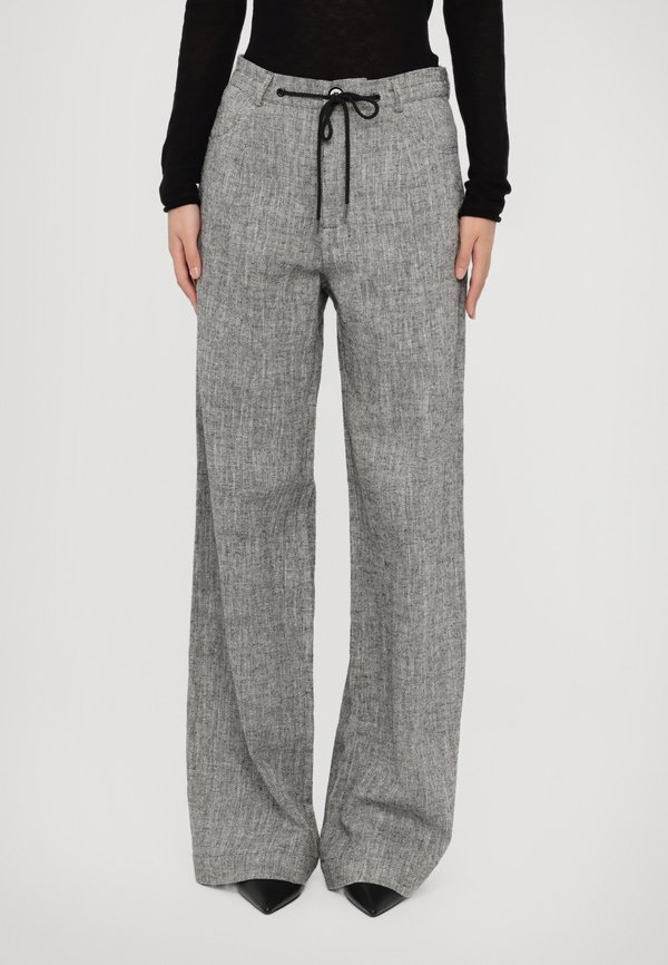 NANNY - Trousers - salt and pepper