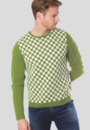 CHECKER  - Strickpullover - yellow green