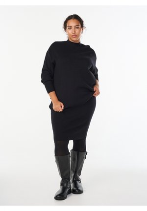 Zizzi, KURZER MIT BREITEM BUND - Pencil skirt - black