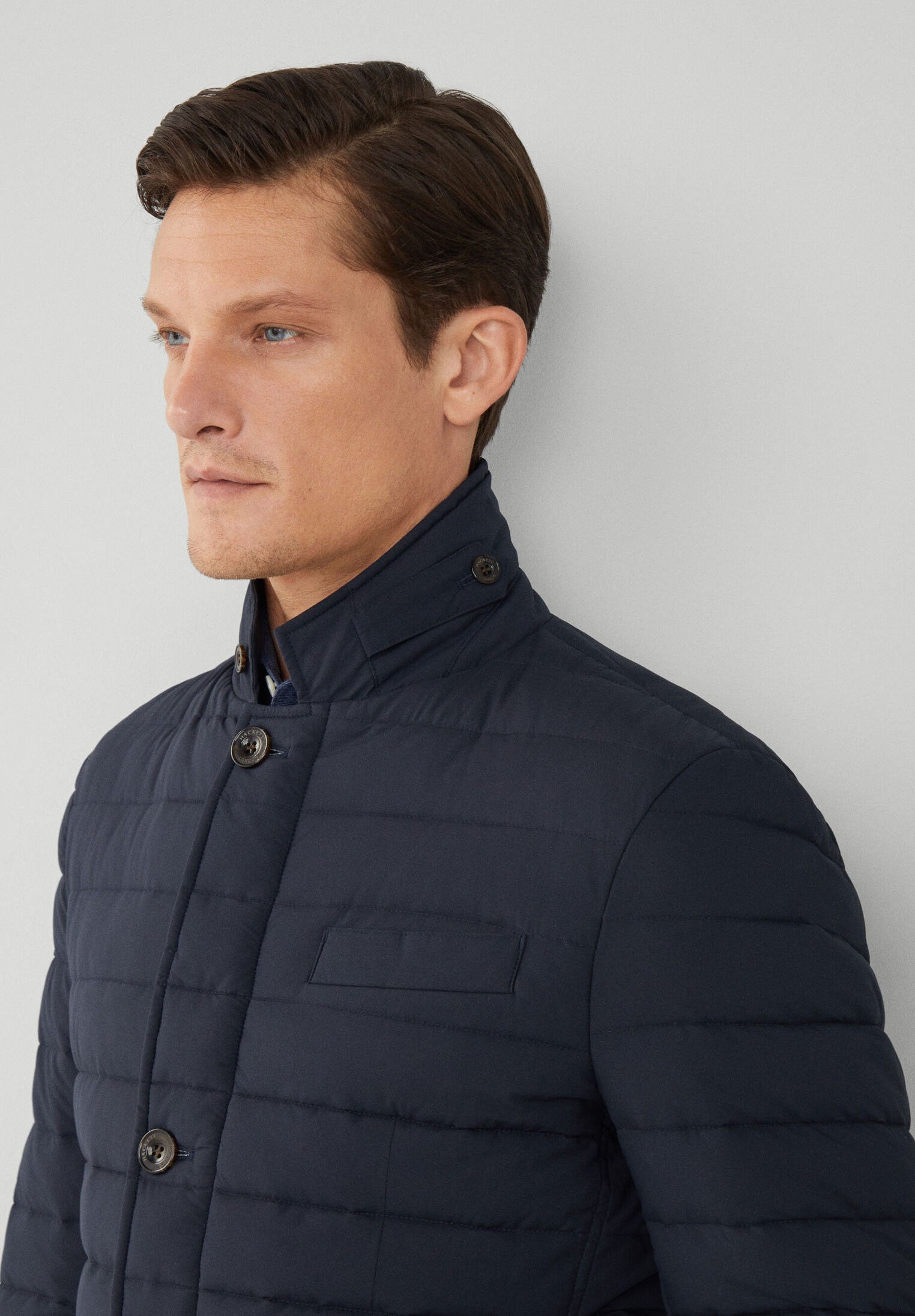 HACKETT LONDON ロングコート　ネイビー　42R/LL HACKETT LONDON ロングコート ネイビー 42R/LL HACKETT LONDON