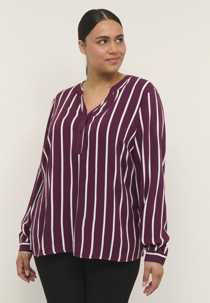 Kaffe Curve - SIDA - Bluza - winetasting   chalk stripe, Povećaj