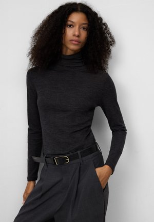 Stickad tröja - dark grey