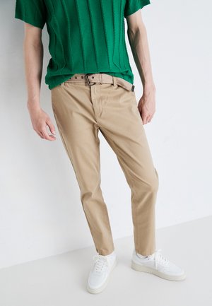 Only & Sons ONSMARK PETE BELT LIFE - Pantalones chinos - chinchilla