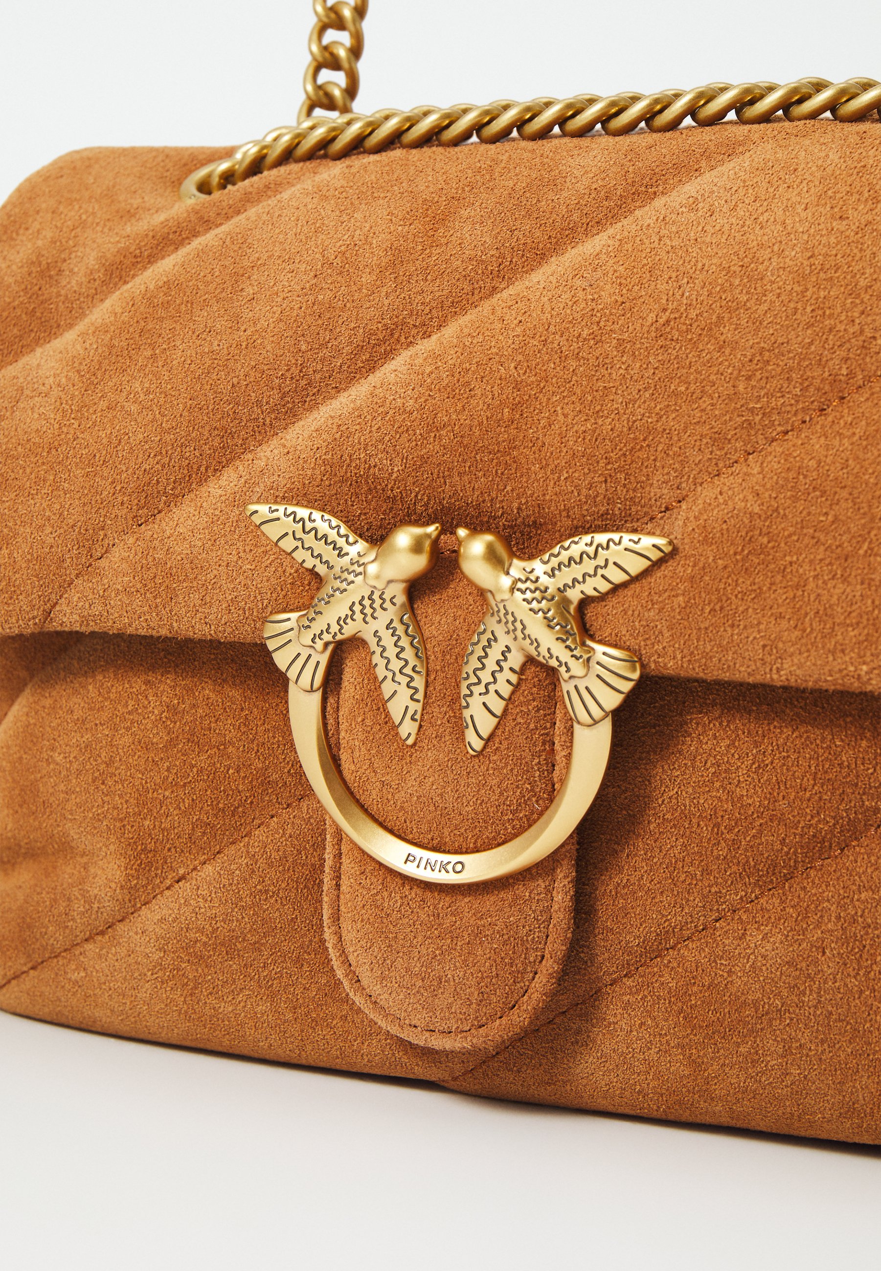 Pinko EXCLUSIVE LOVE PUFF CLASSIC - Borsa a tracolla - marrone - Zalando.it