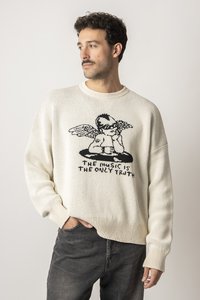 Kaotiko PUNK UNISEX - Džemper - ivory