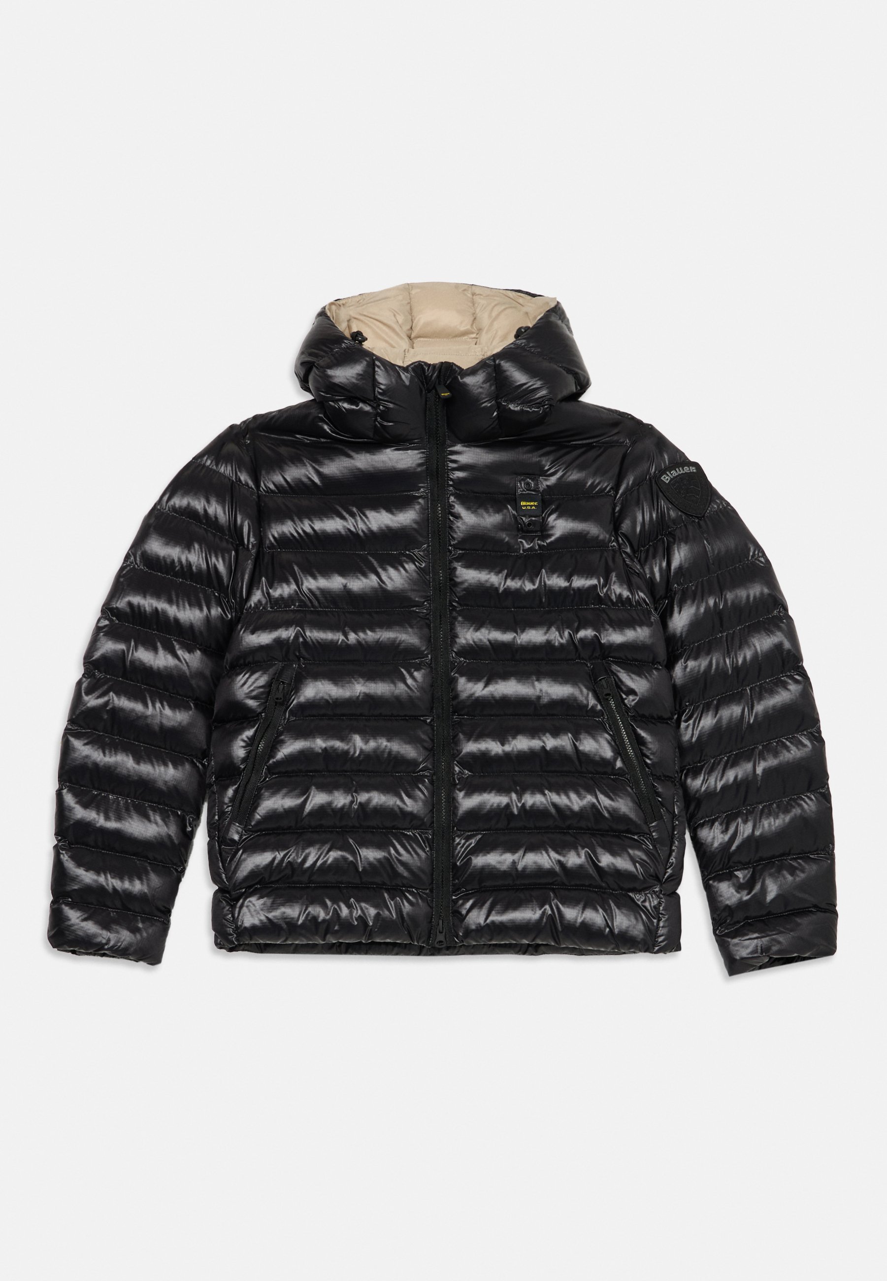 Blauer ADAMS JUNIOR Winterjacke black/beige/schwarz Zalando