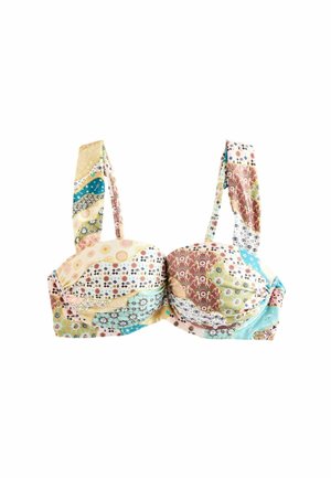 Never Fully Dressed REGULAR FIT - HIGH SHINE PADDED UNDERWIRED BIKINI TOP . - Sutien costum de baie din două piese - morocco