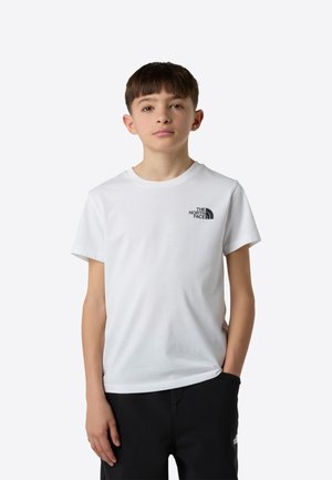 The North Face TEEN SIMPLE DOME TEE UNISEX - Športne majice - white