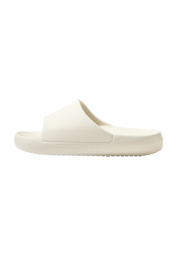 Pantolette flach - beige