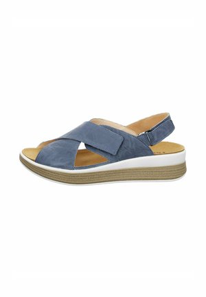 MEGGIE - Wedge sandals - blau
