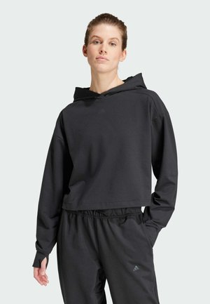 POWER LOOSE FIT BACK-VENTILATION - Kapuzenpullover - black