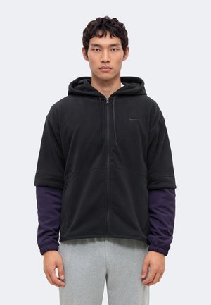 Nike Performance, M NK TF HD FZ POLAR - Яке от полар - black/camo green/camo green