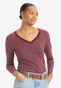 Levi's® ESSENTIAL - Langarmshirt - maury burgundy