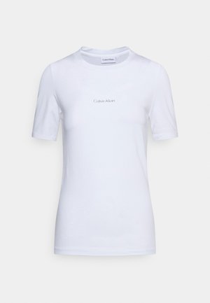 MICRO LOGO TEE - Jednoduché triko - bright white