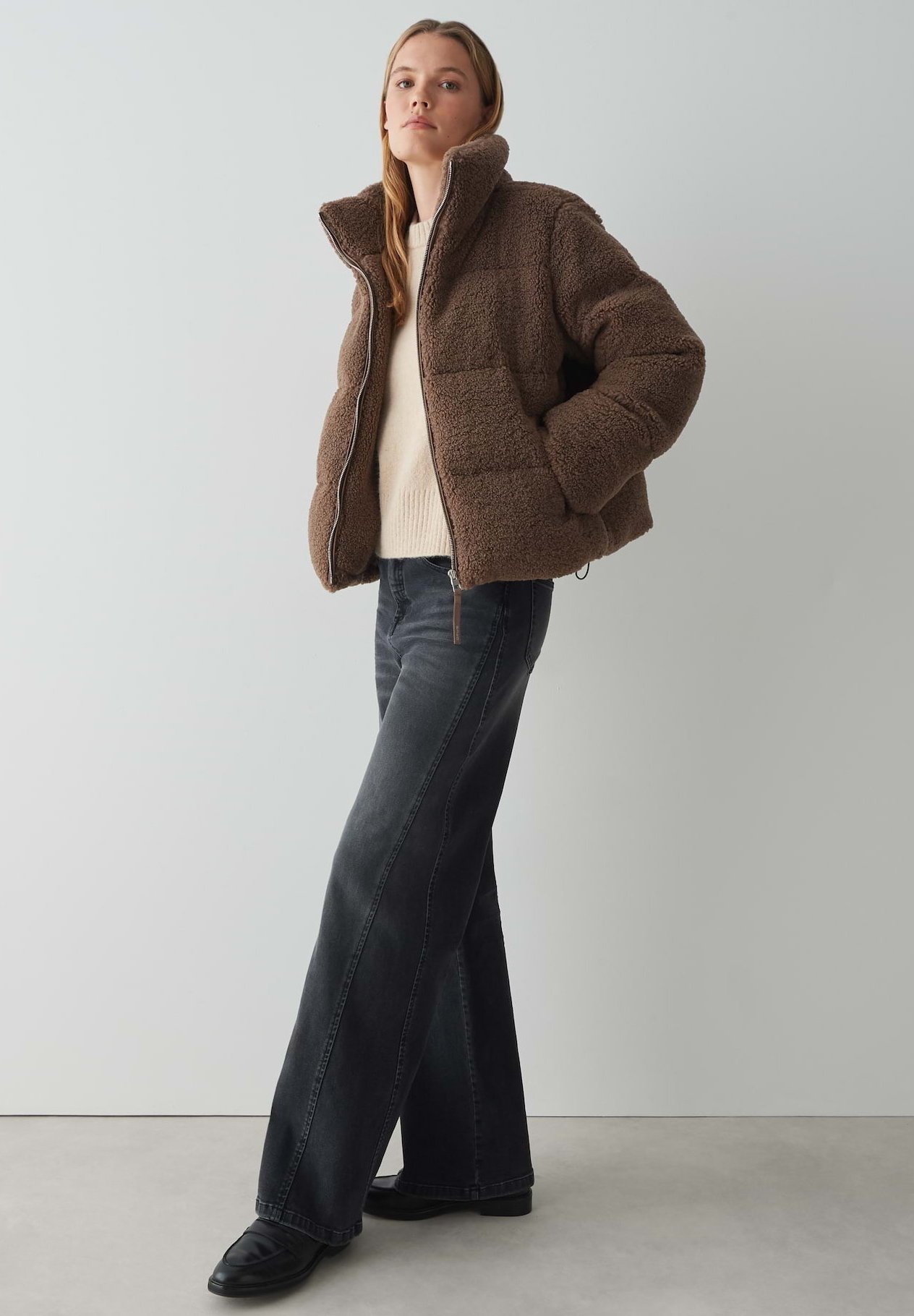 OPUS QUILTED TEDDY - Winterjacke - cocoa/braun - Zalando.ch