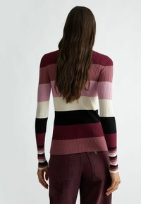LIU JO STRIPED TURTLENECK - Maglione - pink